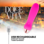 DOLCE VITA VIBRADOR RECARGABLE FIVE ROSA 10 VELOCIDADES