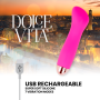 DOLCE VITA VIBRADOR RECARGABLE ONE ROSA 10 VELOCIDADES por sólo 19,96 €