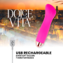 DOLCE VITA VIBRADOR RECARGABLE ONE ROSA 10 VELOCIDADES