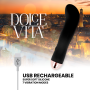 DOLCE VITA VIBRADOR RECARGABLE TWO NEGRO 10 VELOCIDADES por sólo 19,96 €