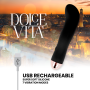 DOLCE VITA VIBRADOR RECARGABLE TWO NEGRO 10 VELOCIDADES