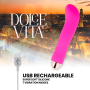 DOLCE VITA VIBRADOR RECARGABLE TWO ROSA 10 VELOCIDADES