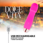 DOLCE VITA VIBRADOR RECARGABLE THREE ROSA 10 VELOCIDADES