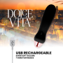 DOLCE VITA VIBRADOR RECARGABLE FIVE NEGRO 10 VELOCIDADES por sólo 19,96 €