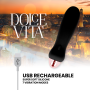 DOLCE VITA VIBRADOR RECARGABLE FIVE NEGRO 10 VELOCIDADES