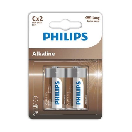 PHILIPS ALKALINE PILA C LR14 BLISTER*2 por sólo 3,96 €