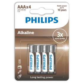 PHILIPS ALKALINE PILA AAA LR03 BLISTER*4 por sólo 2,00 €