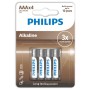 PHILIPS ALKALINE PILA AAA LR03 BLISTER*4 por sólo 2,00 €