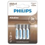 PHILIPS ALKALINE PILA AAA LR03 BLISTER*4