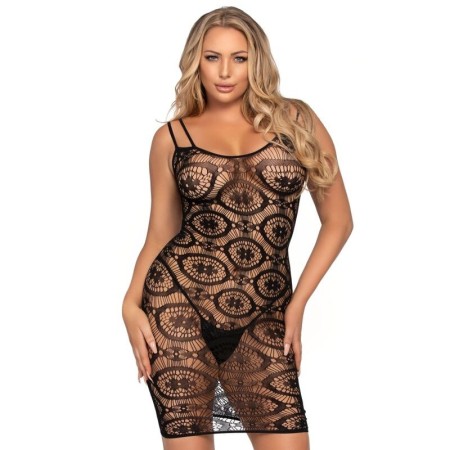 LEG AVENUE MINI VESTIDO DE GANCHILLO NEGRO por sólo 16,79 €