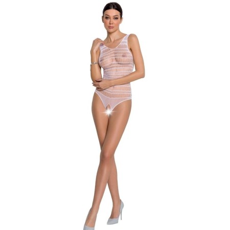 PASSION WOMAN BS086 BODYSTOCKING BLANCO TALLA UNICA por sólo 9,89 €
