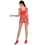PASSION WOMAN BS089 BODYSTOCKING ROJO TALLA UNICA por sólo 9,89 €