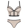 OBSESSIVE - NUDELIA SET DOS PIEZAS NUDE S/M