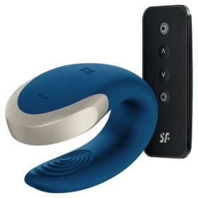 SATISFYER DOUBLE LOVE VIBRADOR PAREJAS LUXURY AZUL por sólo 55,96 €