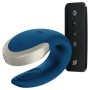 SATISFYER DOUBLE LOVE VIBRADOR PAREJAS LUXURY AZUL por sólo 55,96 €
