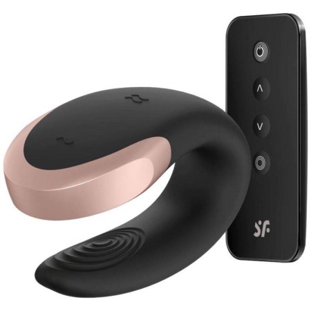 SATISFYER DOUBLE LOVE VIBRADOR PAREJAS LUXURY NEGRO por sólo 55,96 €