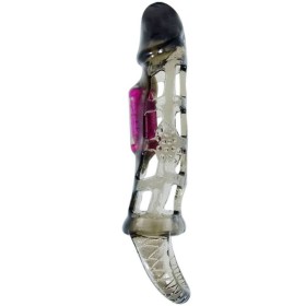 BAILE FUNDA EXTENSORA PENE CON VIBRACION Y STRAP 13.5 CM por sólo 11,92 €