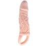 BAILE FUNDA EXTENSORA PENE CON VIBRACION Y STRAP PARA TESTICULOS 13.5 CM por sólo 15,12 €