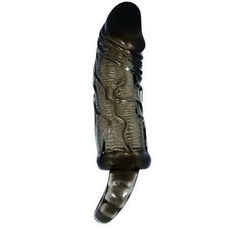 BAILE FUNDA EXTENSORA PENE CON STRAP PARA TESTICULOS 13.5 CM por sólo 11,12 €
