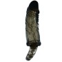 BAILE FUNDA EXTENSORA PENE negra CON STRAP PARA TESTICULOS 13.5 CM