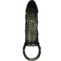 BAILE FUNDA EXTENSORA PENE negra CON STRAP PARA TESTICULOS 13.5 CM