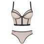 OBSESSIVE - NUDELIA SET DOS PIEZAS NUDE S/M