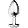 PLUG ANAL CON CRISTAL BLANCO M por sólo 10,36 €