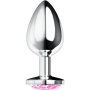 PLUG ANAL CON CRISTAL ROSA M por sólo 10,36 €