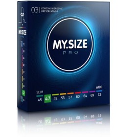 MY SIZE PRO PRESERVATIVOS 47 MM 3 UNIDADES por sólo 3,16 €