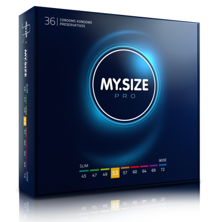 MY SIZE PRO PRESERVATIVOS 53 MM 36 UNIDADES por sólo 19,96 €