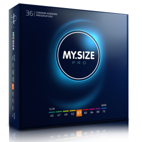 MY SIZE PRO PRESERVATIVOS 57 MM 36 UNIDADES por sólo 19,96 €