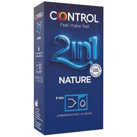 CONTROL DUO NATURA 2-1 PRESERVATIVO + GEL 6 UDS por sólo 4,76 €