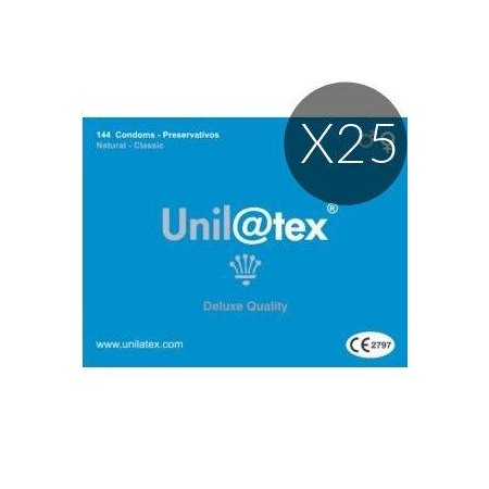UNILATEX PRESERVATIVOS  NATURALES 144 UDS X 25 UDS por sólo 549,00 €