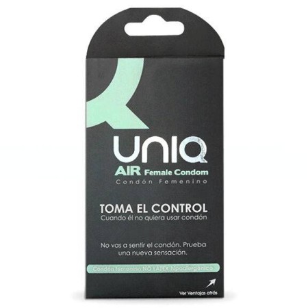 UNIQ AIR CONDOM PRESERVATIVO FEMENINO 3 UNIDADES