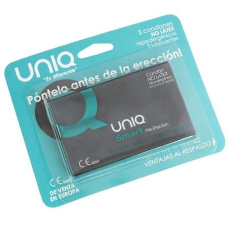 UNIQ SMART PRE-ERECCIÓN PRESERVATIVO SIN LATEX 3UDS