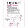 UNIQUE CONDOM FEMENINO CON LIGUERO SIN LATEX 3UDS