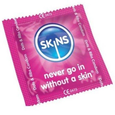 SKINS PRESERVATIVOS PUNTOS & ESTRÍAS BOLSA 500 UDS por sólo 95,92 €