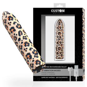 CUSTOM BULLETS BALA RECARGABLE LEOPARD 10 INTENSIDADES por sólo 23,96 €