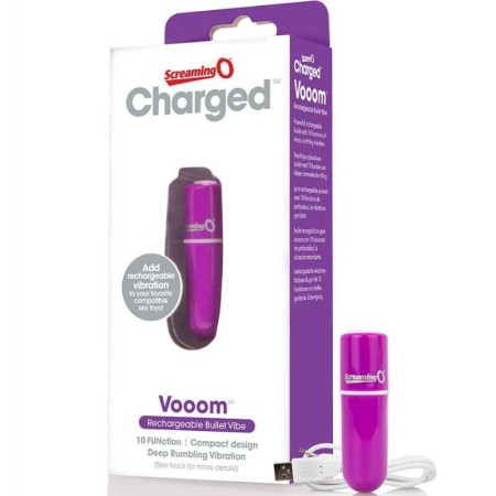 SCREAMING O BALA VIBRADORA RECARGABLE VOOOM LILA por sólo 30,55 €