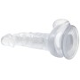 BAILE DILDO REALISTICO CON VENTOSA Y TESTICULOS 16.7 CM TRANSPARENTE por sólo 13,56 €