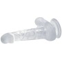 BAILE DILDO REALISTICO CON VENTOSA Y TESTICULOS 16.7 CM TRANSPARENTE por sólo 13,56 €