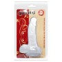 BAILE DILDO REALISTICO CON VENTOSA Y TESTICULOS 16.7 CM TRANSPARENTE por sólo 13,56 €
