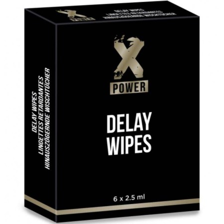 XPOWER DELAY WIPES TOALLITAS RETARDANTES 6 UNIDADES