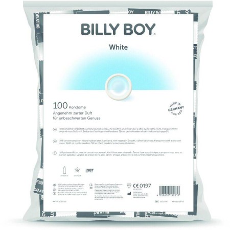 BILLYBOY BOLSA PRESERVATIVOS BLANCOS 100 UNIDADES por sólo 23,96 €