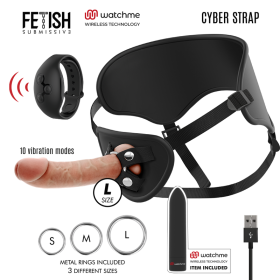 CYBER STRAP ARNES CON DILDO Y BALA CONTROL REMOTO TECNOLOGIA WATCHME L por sólo 151,96 €