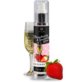 SECRETPLAY ACEITE MASAJE FRESAS & CAVA 50 ML por sólo 9,60 €