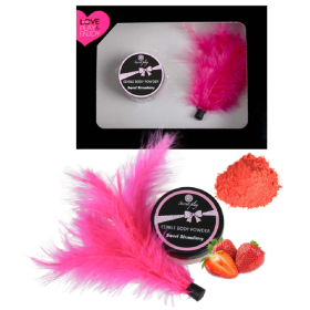 SECRETPLAY POLVOS COMESTIBLES SABOR A FRESAS CON PLUMA por sólo 8,76 €