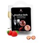 SECRETPLAY SET 2 BRAZILIAN BALLS FRESAS CON CAVA por sólo 4,76 €