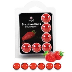 SECRETPLAY SET 6 BRAZILIAN BALLS FRESA por sólo 10,40 €