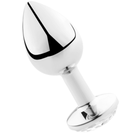 SECRETPLAY PLUG ANAL ALUMINIO  TRANSPARENTE 8CM por sólo 18,80 €